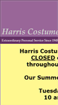 Mobile Screenshot of harriscostumes.net